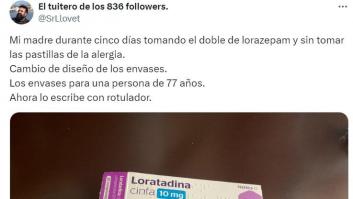 Su madre de 77 años se lleva un susto por el diseño de estos dos envases de pastillas