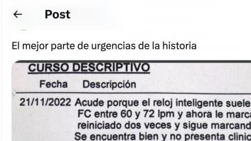 Dicen que este es "el mejor parte de urgencias de la historia": un signo de los tiempos que vivimos