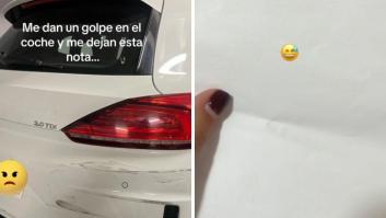 Dan un golpe a su coche aparcado y al llegar se encuentra esta nota digna del museo de los horrores