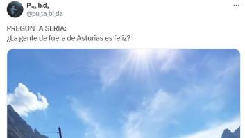 Pone esta foto desayunando en Asturias y despierta la envidia en las redes