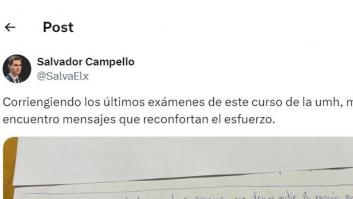 El mensaje que un alumno le ha dejado escrito a su profesor en un examen alegra el final de curso