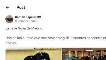 Esto es lo que se encuentra Ramón Espinar en una tienda de la calle Goya: verlo impacta