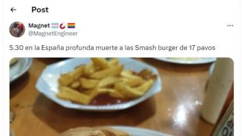 Pide una hamburguesa en "la España profunda", le cobran 5,30 euros y lo que le sirven da que hablar