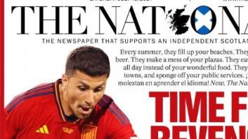 Esta portada publicada en Escocia antes de la final de la Eurocopa provoca un alboroto al instante en España