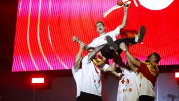 La selección se desmelena en Cibeles con Morata de capitán y maestro de ceremonia: "Tenemos el mejor país del mundo"