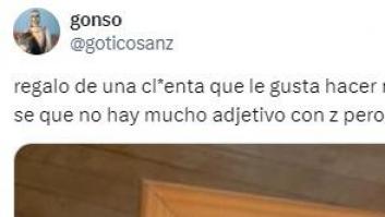 Una clienta le hace este regalo con su nombre y el adjetivo que le pone con la letra Z es para verlo