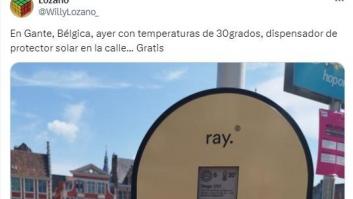 Esto es lo que pone Bélgica en plena calle para proteger a los transeúntes de las altas temperaturas