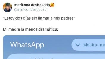 Se tira dos días sin llamar a sus padres y este es el ocurrente mensaje que le manda su madre