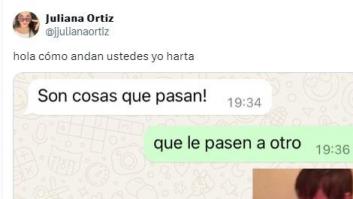 Le envía este comentario para intentar animarla y la respuesta que se lleva es de medalla de oro