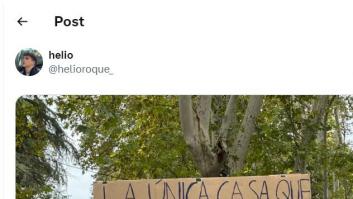 Esta pancarta de la manifestación por la vivienda se está compartiendo tanto que es ya un símbolo