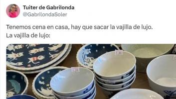 Enseña cuál es su "vajilla de lujo" soñada y conquista las redes