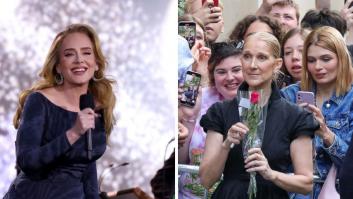 Céline Dion va de público a un concierto de Adele, se ven y la reacción de ambas es para verla