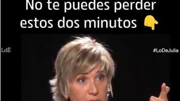 Recuperan la explicación de Julia Otero a por qué es de izquierdas: va camino de verse 500.000 veces