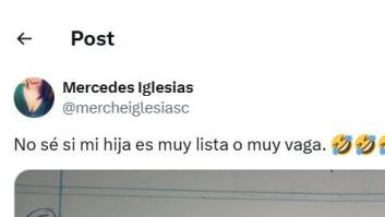 Piden a una niña que escriba la receta de su plato favorito y su respuesta es de matrícula de honor