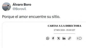 Esta romántica historia de amor en la carta a la directora de 'El País' conquista las redes