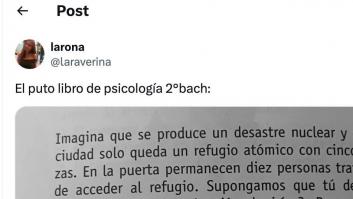 Cuesta creer que este ejercicio de Psicología de 2º de Bachiller sea real: las opciones, para verlas