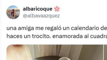 Enseña el original calendario de adviento que le ha hecho su amiga y todos apuntan la idea