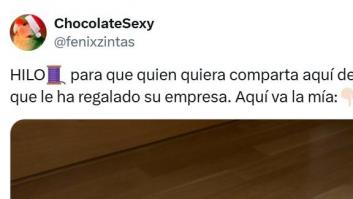 Sube una ingeniosa foto de la cesta de navidad de su empresa y estallan las risas