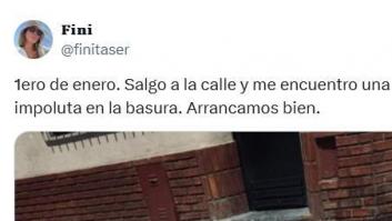 Sale a la calle el 1 de enero y lo que se encuentra en la basura es un verdadero regalo