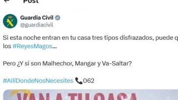 La Guardia Civil publica este tuit y provoca uno de los mayores revuelos de lo que va de 2025