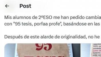 Lo que ha hecho una clase de 2º de ESO con su profesor es una obra maestra: de aprobado general