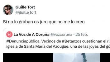 Lo que pasa durante las obras de esta iglesia en A Coruña deja a todos los espectadores sin palabras