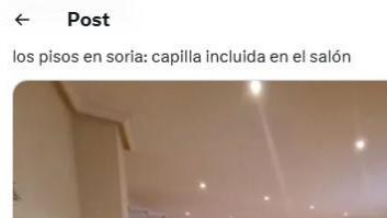 Se encuentra este piso de Soria a la venta en Idealista y lo que ve en el salón es tremendo
