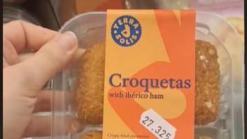 Enseña la comida española que puedes encontrar en un supermercado en Noruega y cuál es su precio
