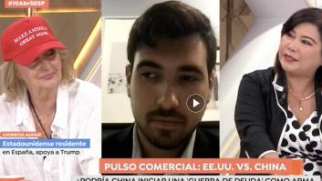 'Espejo Público' junta a una empresaria china con una seguidora de Trump: todo da un giro cuando le quita la gorra