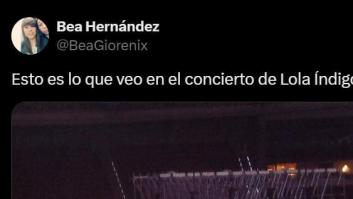 Sube una foto de su asiento en el concierto de Lola Índigo y se lía parda