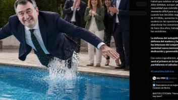 El PNV cancela una reunión con Pedro Sánchez después de que el PSE publicara una imagen hecha con IA de Aitor Esteban lanzándose a una piscina