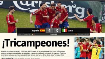 Así ven los medios la victoria de España (FOTOS)