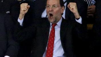 Rajoy vibra en el palco con el partido de la selección española (FOTOS)