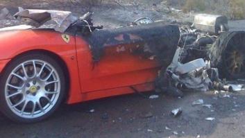 El futbolista del Valencia Ever Banega quema su Ferrari