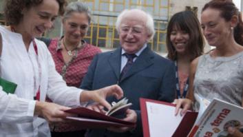 El presidente de Irlanda pasa sus vacaciones en un curso de español en Santander