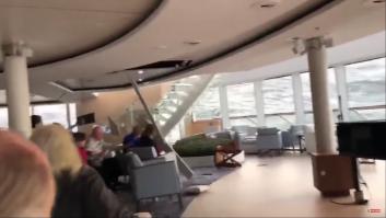 El crucero noruego atraca tras horas de pánico y una dramática evacuación parcial