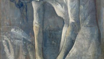 Miguel Campello (ElBicho) pinta el 'Guernica' para cantar ante la obra de Picasso