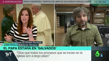 "¡Qué me dices!": la reacción de Mamen Mendizábal cuando Jordi Évole le desvela lo que no quiso responder el Papa Francisco