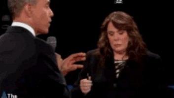 El segundo debate entre Obama y Romney, en GIFs animados
