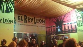 Piquete a El Rey León en la Gran Vía de Madrid el 14N (VÍDEO, FOTOS)