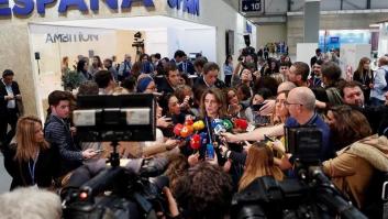 Una periodista, herida en la Cumbre del Clima al caerle encima un cuadro eléctrico en la cabeza