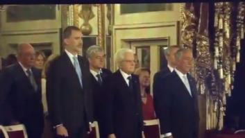 La reacción del rey Felipe VI en Italia cuando en vez del himno de España cantan esto