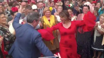Susana Díaz se arranca a bailar sevillanas al ritmo de José Manuel Soto: ¡Y olé!