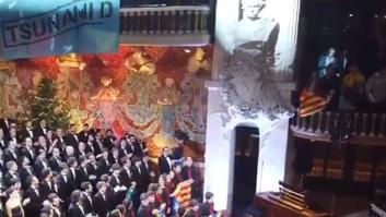 Un concierto navideño acaba con gritos pro-independencia y pancartas de Tsunami