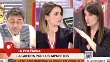 Encontronazo entre Monedero y Cristina Seguí en 'Cuatro al día': "Eres una facha", "tranquilito..."