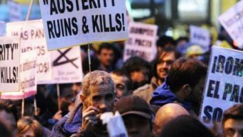 Un millar de personas protestan en Madrid en contra los mercados y piden una UE del pueblo