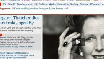 La muerte de Margaret Thatcher, en los medios digitales (FOTOS)