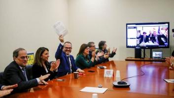 "La próxima reunión la haremos en Cataluña": Puigdemont amaga con el regreso al festejar el fallo sobre Junqueras