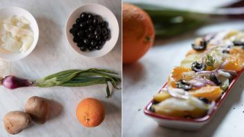 Recetas fáciles: ensalada de patata, bacalao y naranja
