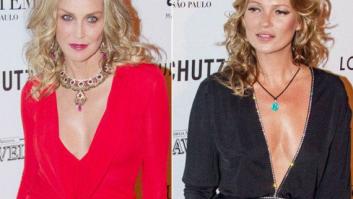 Kate Moss y Sharon Stone: beso de varios miles de euros por una buena causa (FOTOS)